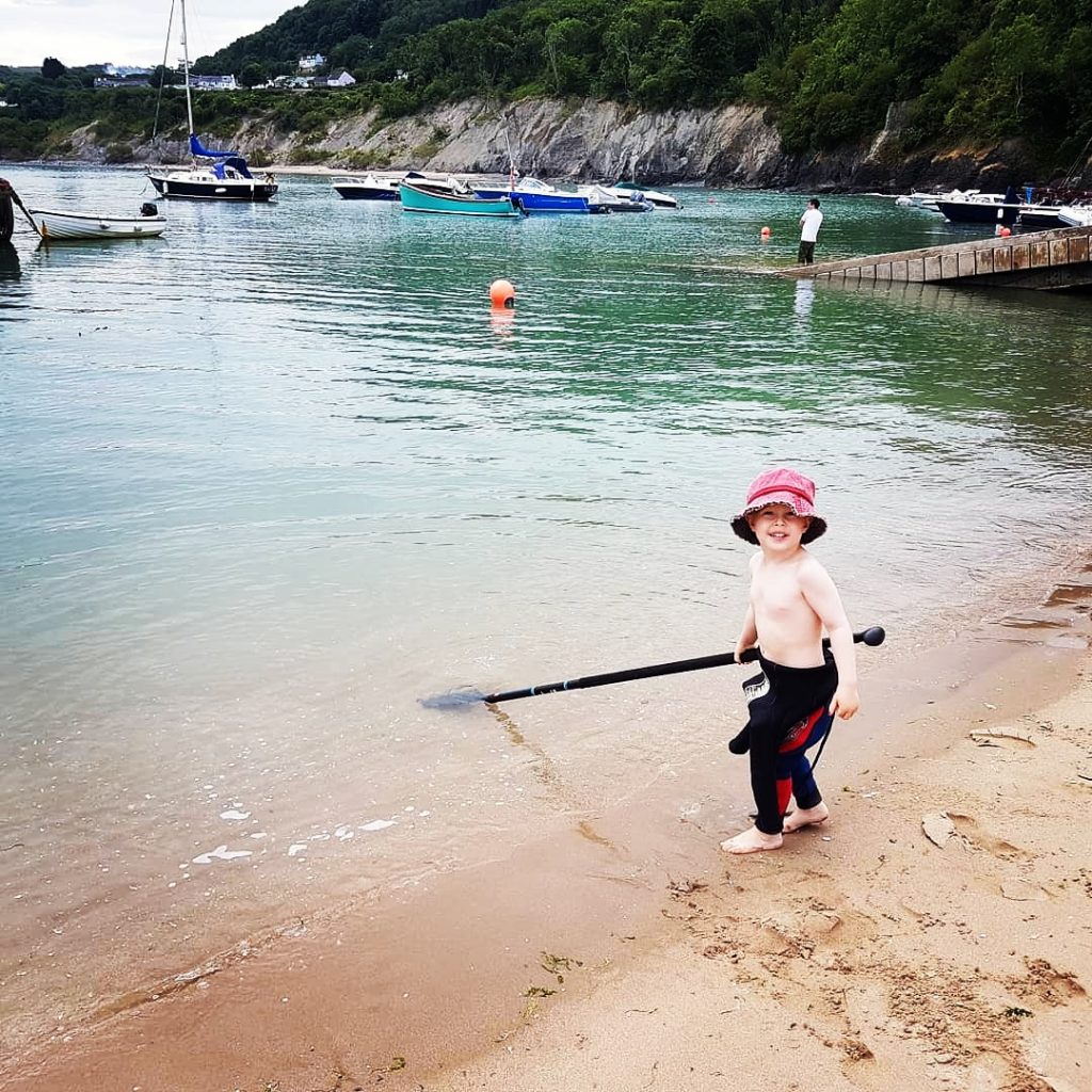 Kids paddle board